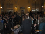 Endlich im Saal, so ein Gewusel